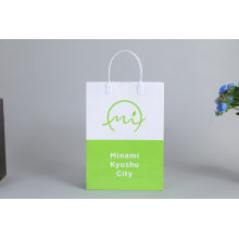 Eco-Friendly Shopping Bag Promotion Paper Bag with Plastic Handle